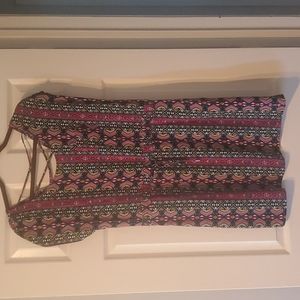 Eyeshadow Geometrical Tribal Short Dress